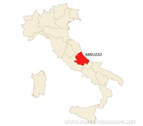 Abruzzo Physical Map