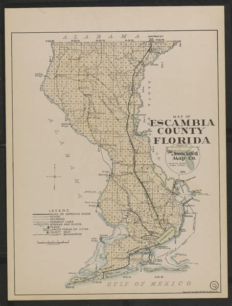 Map Of Escambia County Florida | Printable Maps