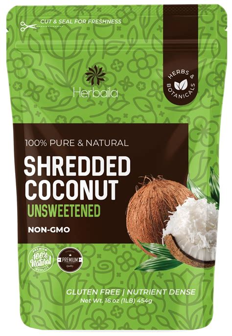 Buy Shredded Coconut Unsweetened, 1 lb. Unsweetened Coconut Flakes, Dried Coconut Shavings, Dry ...