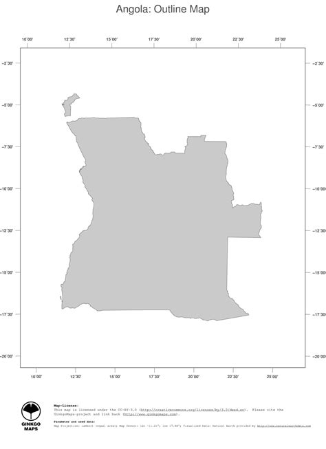 Map Angola; GinkgoMaps continent: Africa; region: Angola