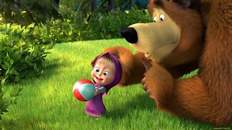 The Cartoon Funny: Marsha and The Bear Cartoon World Animation