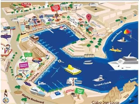 Marina Fiesta Resort Map - Picture of Marina Fiesta Resort & Spa, Cabo ...