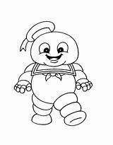 Stay Puft Ghostbusters Coloring Page sketch template