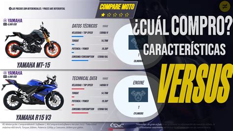 YAMAHA MT-15 VS YAMAHA R15 V3 | Precio | Características | Ficha Técnica | COMPARE MOTO - YouTube