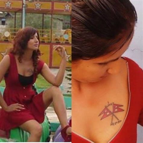 Nepali actress #SuvekshyaThapa shows her love for her country with ‘tattoo’ of Nepali Flag on ...