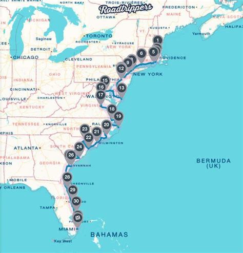 What to see, where to sleep, and what to eat on a Atlantic Coast Road trip | East coast travel ...