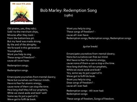 Bob Marley - Redemption Song