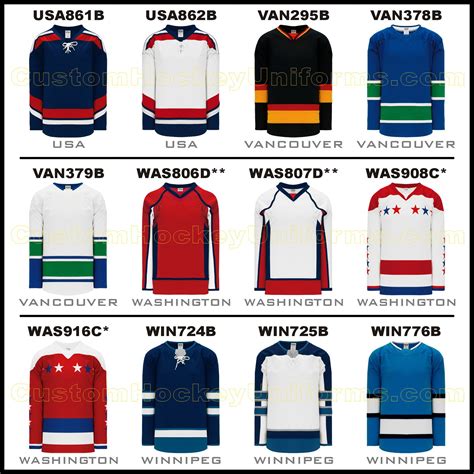 H550 Custom NHL & College Hockey Jerseys – CustomHockeyUniforms.com