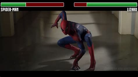 Spider-Man vs. Lizard WITH HEALTHBARS | School Fight | HD | The Amazing ...