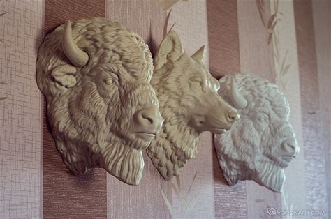 American Bison, wall mounted home decor. on Behance