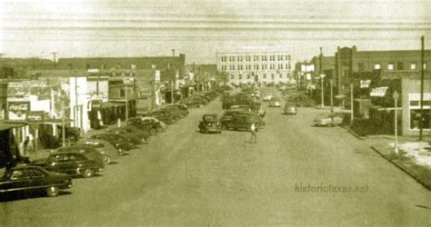 Downtown Baird, Texas Looking Toward the Courthouse 1949 | Texas, Downtown, Courthouse