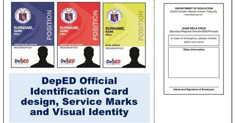 DepED Official Identification Card design, Service Marks and Visual ...