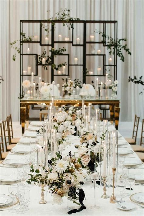 Minimalist Wedding Decor: 2024 Guide With Chic Decoration Ideas | Geometric wedding decor ...