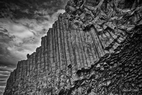 "Basalt Columns At Reynisfjara Black Sand Beach - Iceland" by Susan Dost | Redbubble