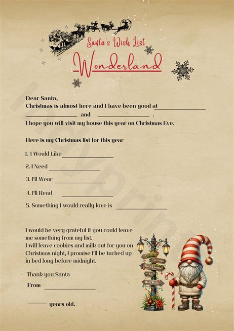 Official Santa Letter, Nice List Certificate, Santa Printable , Santa Digital Download ,pdf ...