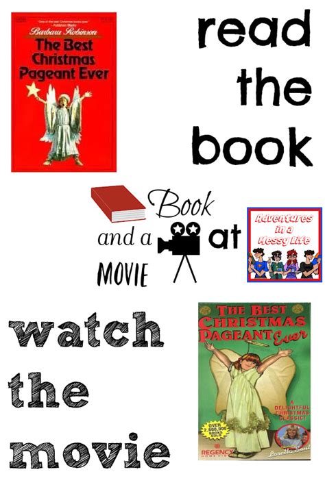 Best Christmas Pageant Ever book and a movie night