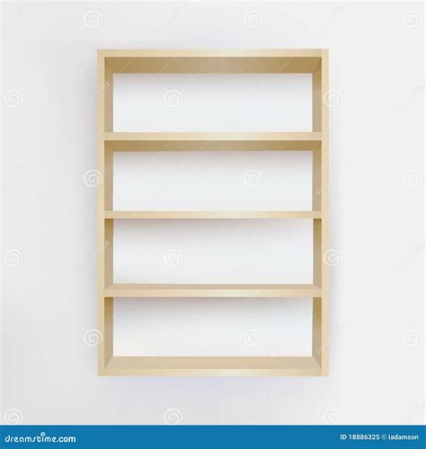 Empty Bookshelf Royalty Free Stock Photo - Image: 18886325