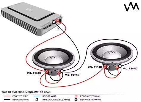 4 ohm to 1 ohm Wiring Speakers, Subwoofer Wiring, Subwoofer Amplifier, Car Subwoofer, Powered ...