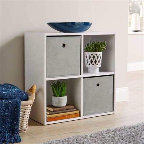 Cube 4 Storage White - Big Furniture Warehouse