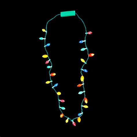 Wholesale 32" Flashing Christmas Lightbulb Necklace | DollarDays