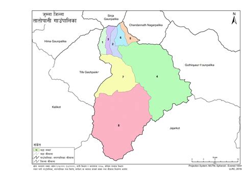 Map of Tatopani Rural Municipality, Jumla, Nepal – Nepal Archives