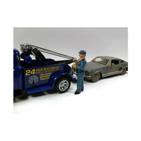 American Diorama 23906 Tow Truck Driver Operator Bill Figure for 1-24 Scale Diecast Car Model, 1 ...