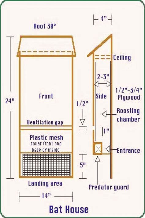 Free Printable Bat House Plans