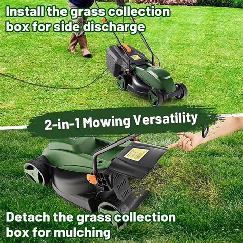 Electric Corded Lawn Mower 13" Walk-Behind Lawnmower Sale - Bestoutdor