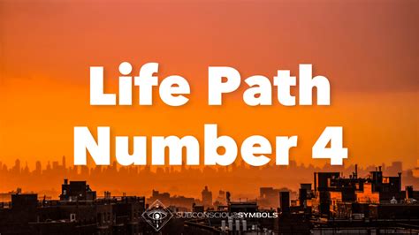 Life Path Number 4