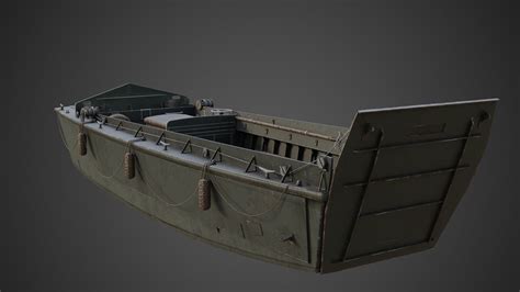 Higgins boat LCVP Realistic 3d Model rigged | CGTrader