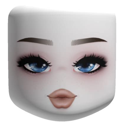 Blue MakeUp Girl Face | Roblox Item - Rolimon's