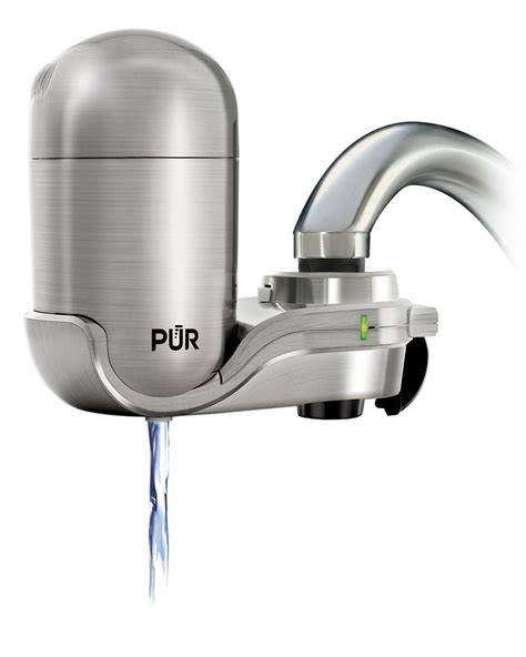 Galleon - PUR PUR-0A1 Faucet Water Filter, Stainless Steel