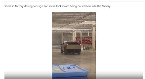 Tesla Cybertruck Caught On Video Inside Factory & On Crane Outside