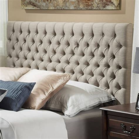 Noble House Newton Modern Contemporary Tufted Fabric King/Cal King Headboard, Sand - Walmart.com ...