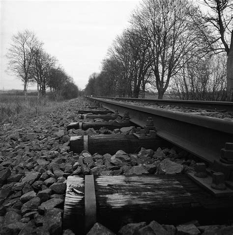 Train tracks, black & white | Free Photo - rawpixel