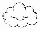 Cloud Coloring Pages Printable sketch template