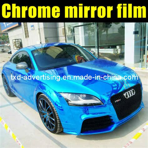 Chrome Blue Car Color Change Wrap Vinyl - China Chrome Blue Film and Chrome Car Wrap Film