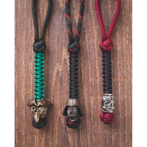 Custom paracord Lanyard / Keychain / Key Fob with the selected knife Bead - sword lanyard for ...