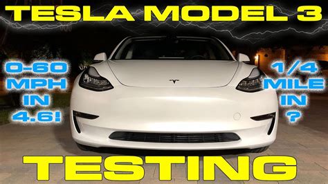 Tesla Model 3 acceleration tested and rated