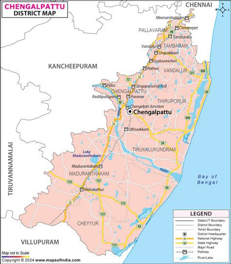 Chengalpattu District Map