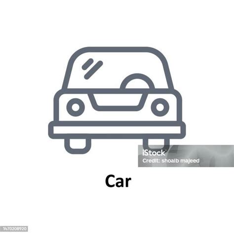 Car Vector Outline Icons Simple Stock Illustration Stock Stock ...