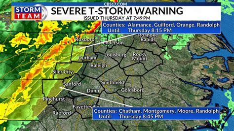 North Carolina gets Tornado Watch, severe thunderstorm warning issued for many counties