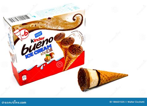 Kinder Bueno Ice Cream. Kinder is a Brand of Food Products of Ferrero ...