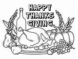 Thanksgiving Feast Coloring Pages sketch template