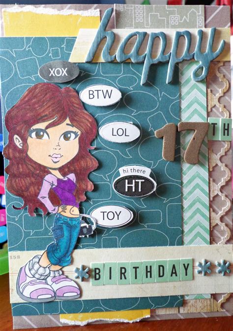 LovetoCreateCards: Happy 17th Birthday Card