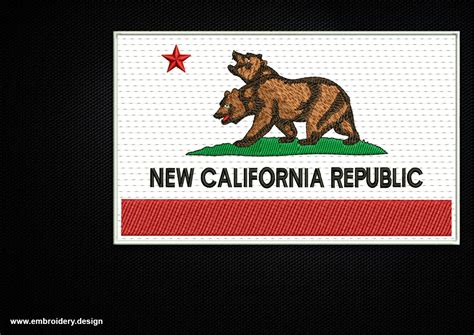 Fallout New California Republic Flag by Embrosoft - Embroidery Design