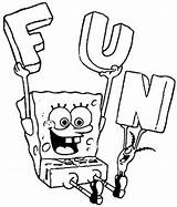 Printable Spongebob Coloring Page sketch template