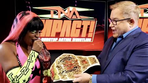 Trinity Presented With New TNA Knockouts Championship | Fightful News