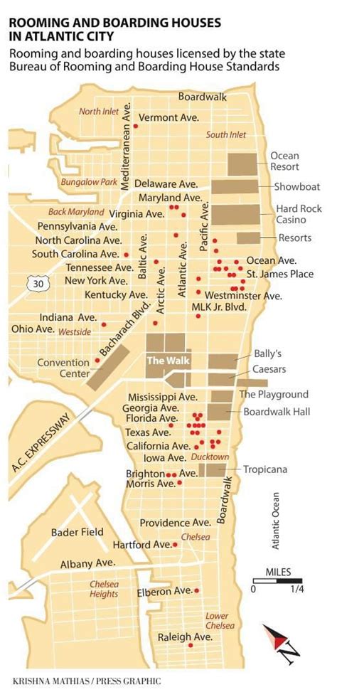 Atlantic City Boardwalk Map 2021 - Cape May County Map