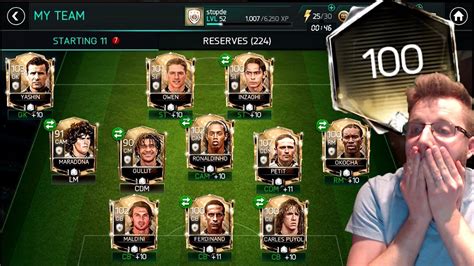 FIFA Mobile 18 Full Icon Team! Insane 100 OVR starting 11! Best FIFA 18 iOS Squad Builder Team ...